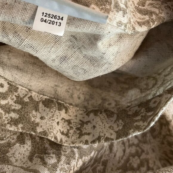 Pottery Barn sham pillow cover neutral geometric beige grey cream 29x23 - Picture 8 of 8